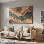 Modern Wooden Wall Art Sculpture For Bedroom Design