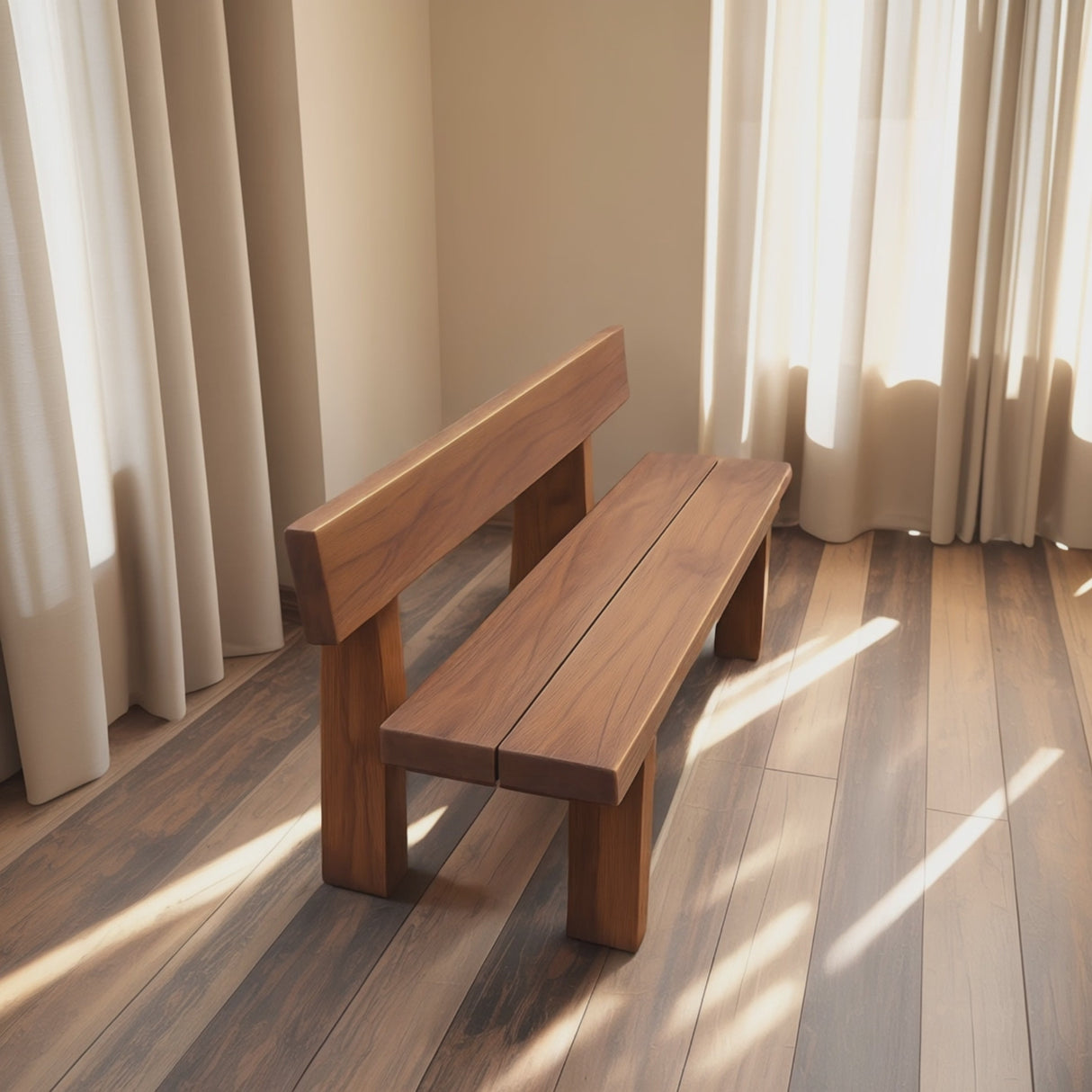 Minimalist Outdoor Garden Bench For Patio Balcony Courtyard