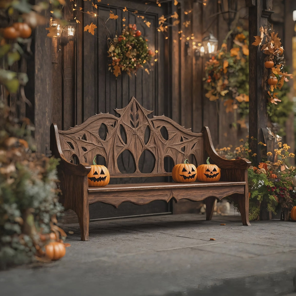 Mid Century Halloween Patio Chair For Spooky Outdoor Design