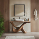 Rustic Bathroom Vanity For Natural Furniture Setup
