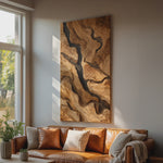 Handcrafted Wooden Wall Art Sculpture For Bedroom