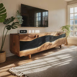Modern Solid Wood TV Console For Minimalist Living Room