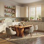Modern Dining Table With Unique Base For Luxury Interiors