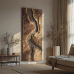 Handcrafted Wooden Wall Sculpture For Entryway Design
