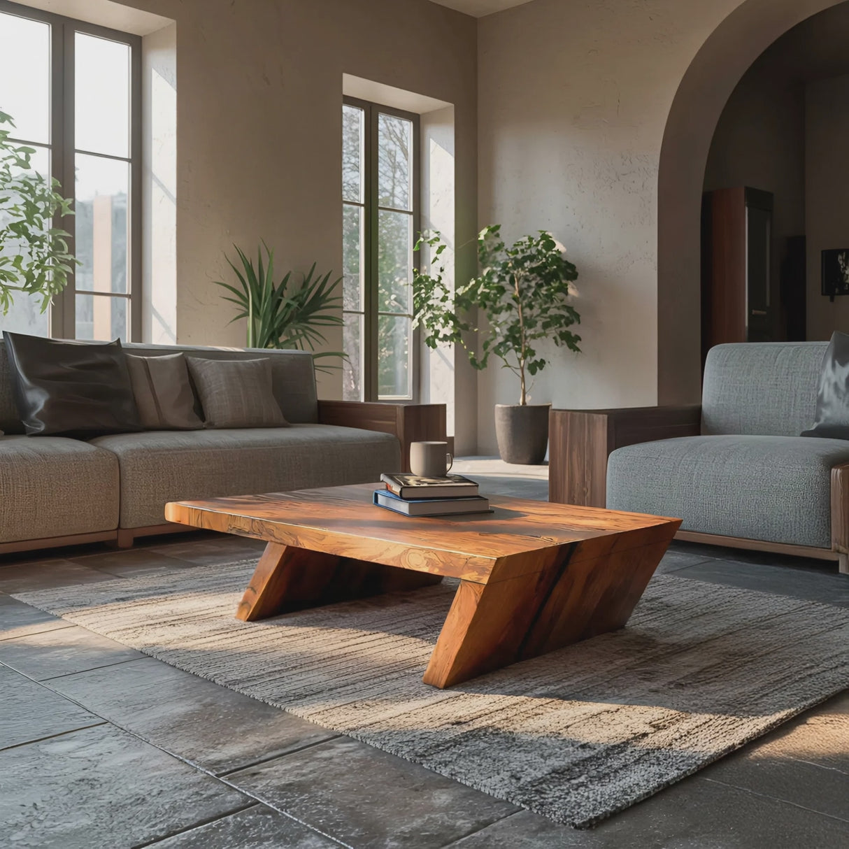 Unique Center Table With Rustic Charm For Living Room