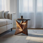 Handcrafted Wooden Side Table For Elegant Furniture Decor