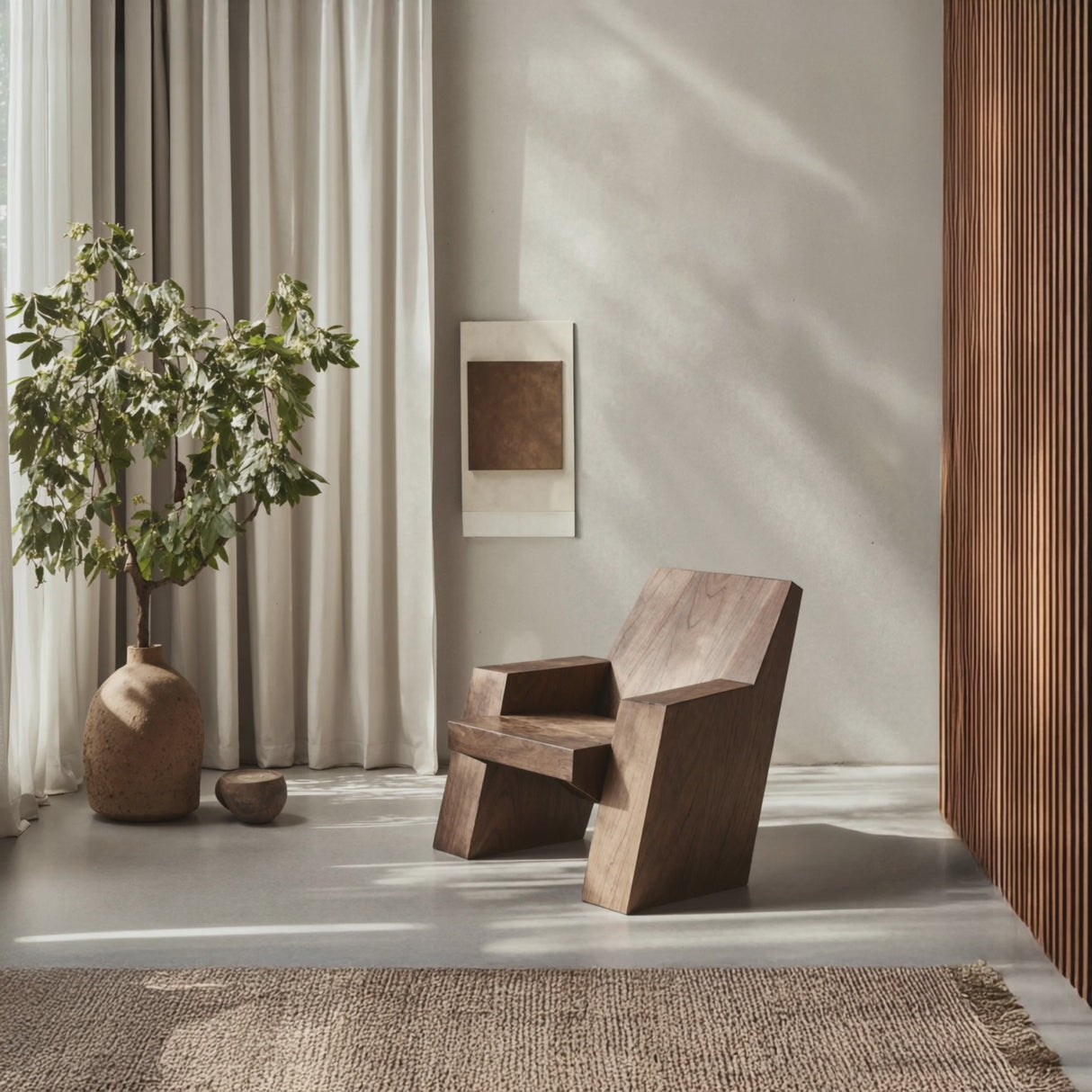 Rustic Accent Chair For Living Room Interior Look