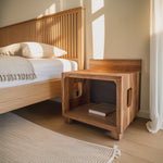 Modern Nightstand With Pet Bed For Small Spaces