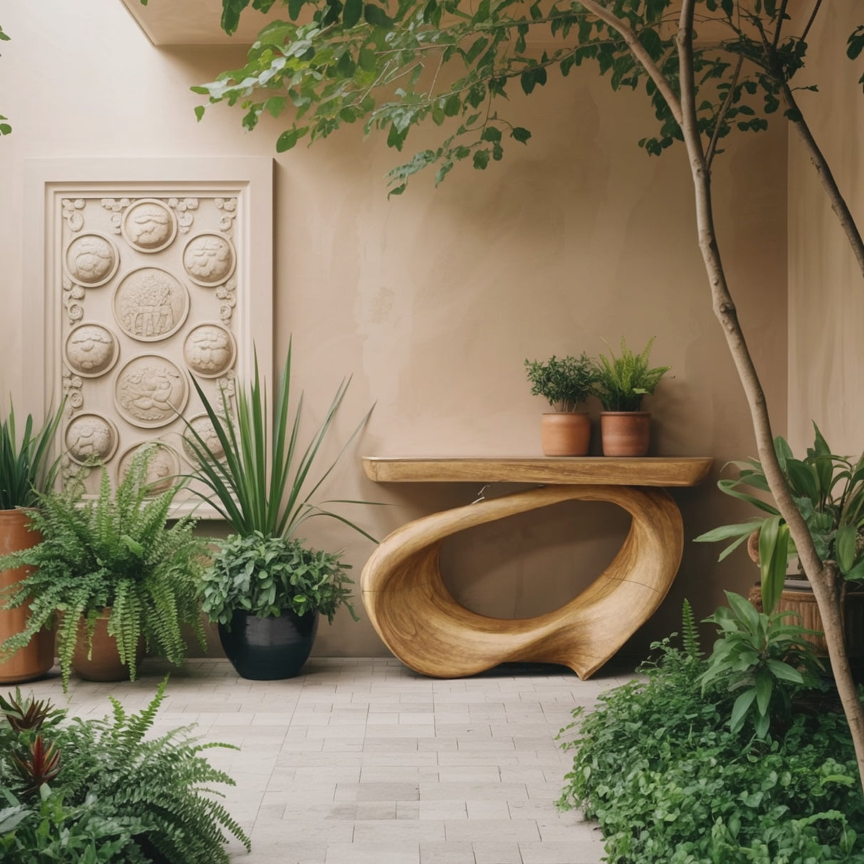 Rustic Live Edge Console Table Entryway Design