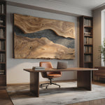 Handcrafted Modern Wooden Wall Sculpture For Home