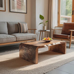 Modern Solid Wood Irregular Coffee Table For Living Room