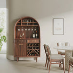 Modern Arched Wine Cabinet For Dining Room