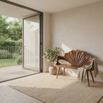 Rustic Natural Wood Bench For Entryway And Hallway