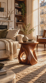 Twisted Side Table For Living Room Or Bedroom