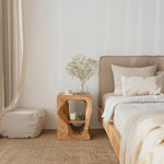 Mid Century Wooden Nightstand For Chic Bedroom Set