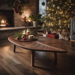 Mid Century Wooden Coffee Table For Christmas Living Room Decor