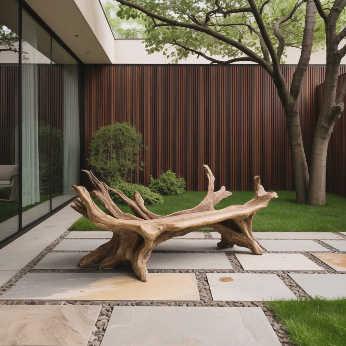 Handcrafted Live Edge Bench Entryway Design For Natural Wood Appeal