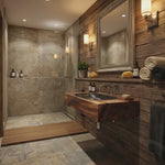 Farmhouse Wooden Live Edge Wood Basin For Organic Bathroom Design