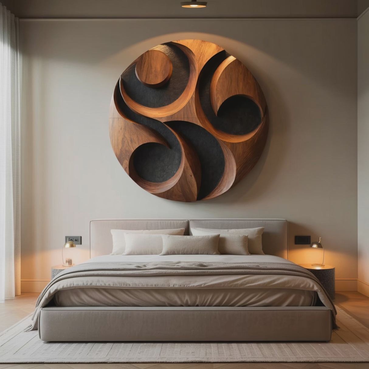 Organic Carved Wall Art For Luxury Living Spaces