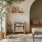 Farmhouse Wooden Media Console For Entryway Decor