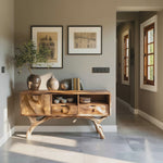 Handcrafted Wooden Console Table For Bedroom Luxury Home Accent