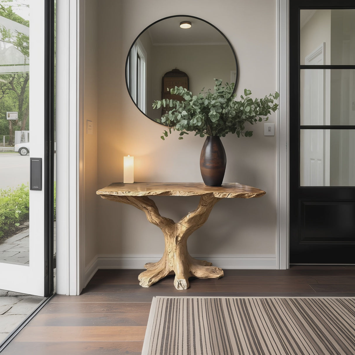 Handcrafted Live Edge Entryway Table For Furniture Decor And Style