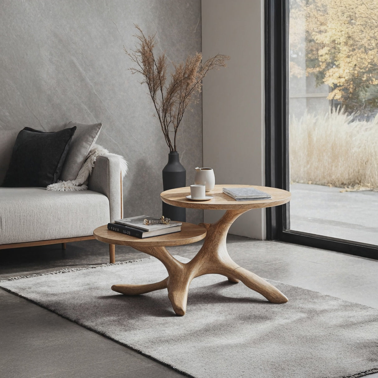 Mid Century Live Edge End Table Entryway Design