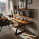Farmhouse Solid Wood Tabletop For Bedroom Design