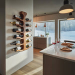 Modern Wall Mounted Wine Rack For Bar Storage Decor