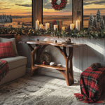 Modern Live Edge Entryway Table For Xmas Bedroom Seasonal Holiday Furniture