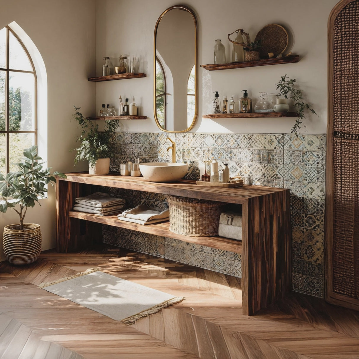 Live Edge Bathroom Storage Cabinet For Furniture Decor