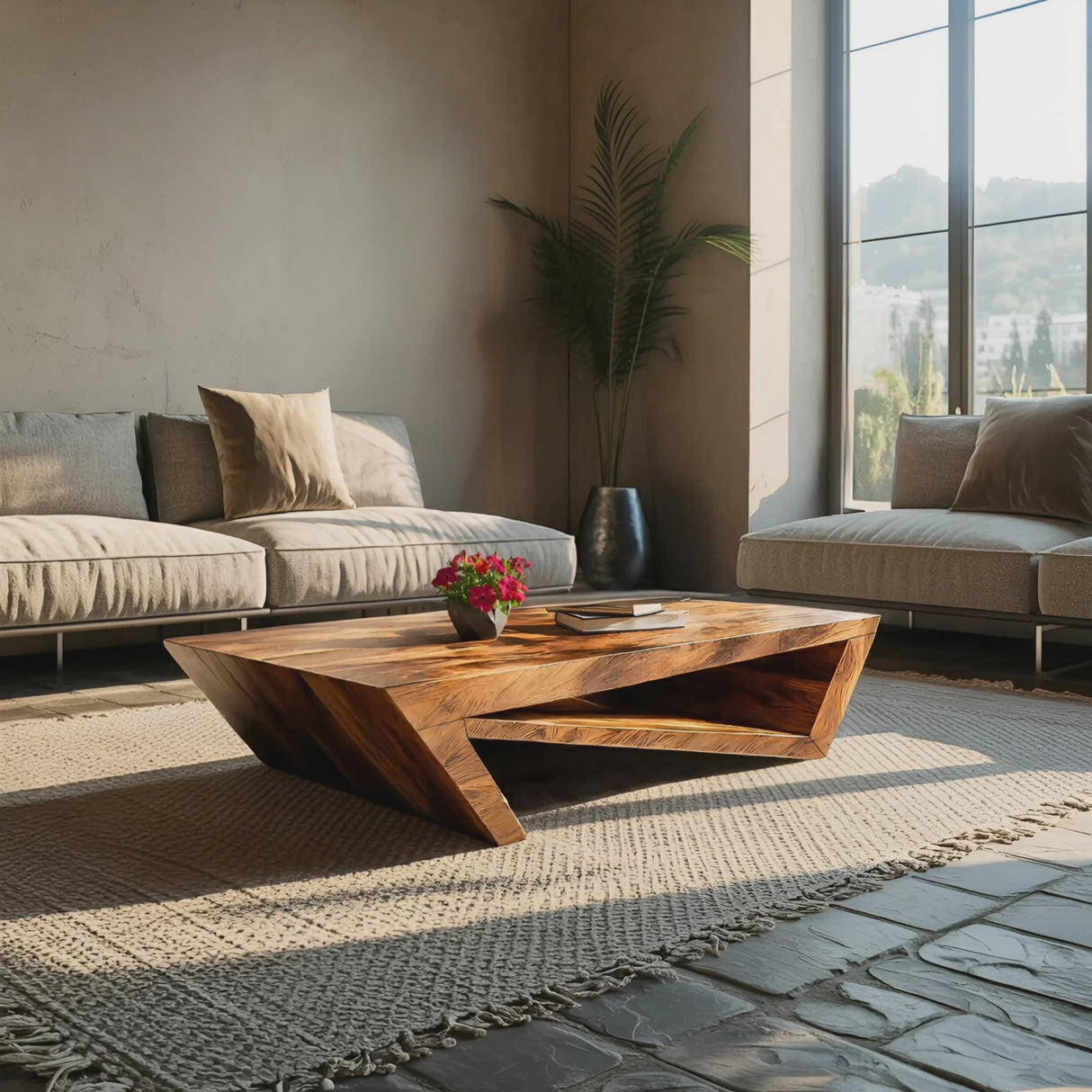 Modern Coffee Table With Unique Storage For Living