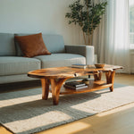 Modern Live Edge Coffee Table For Living Room Decor