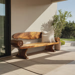 Live Edge Solid Wood Bench For Entryway Furniture Design