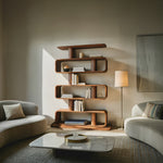 Minimalist Bookshelf With Shelves For Stylish Living Room
