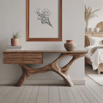 Rustic Live Edge Entryway Table For Bedroom Cozy And Warm Accent