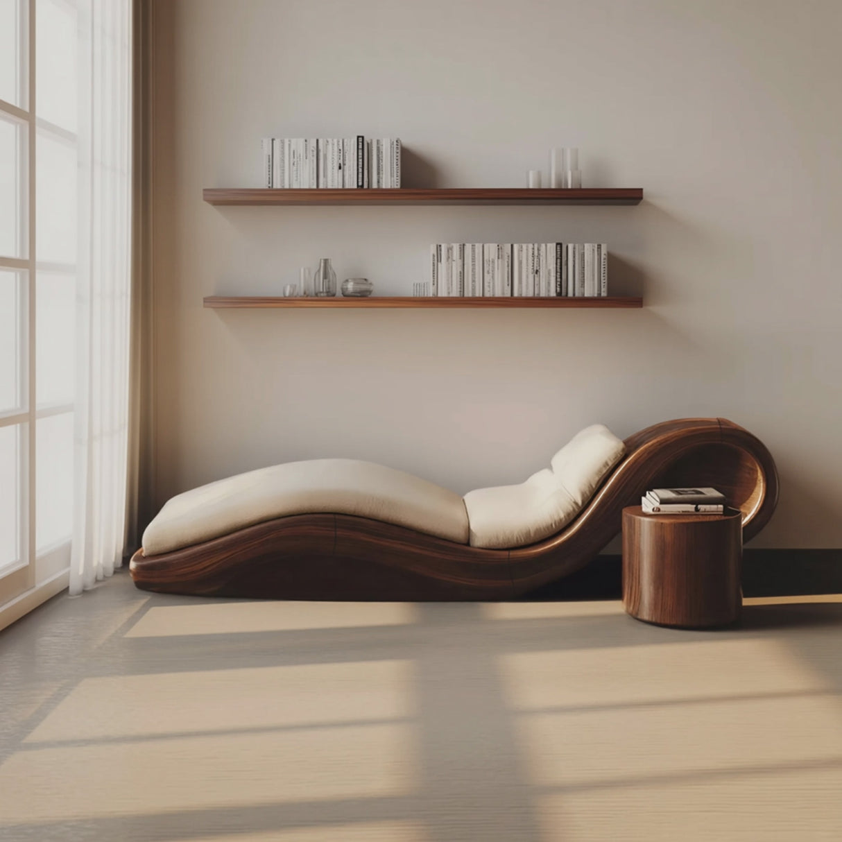 Mid Century Wooden Daybed For Patio Furniture Outdoor Design