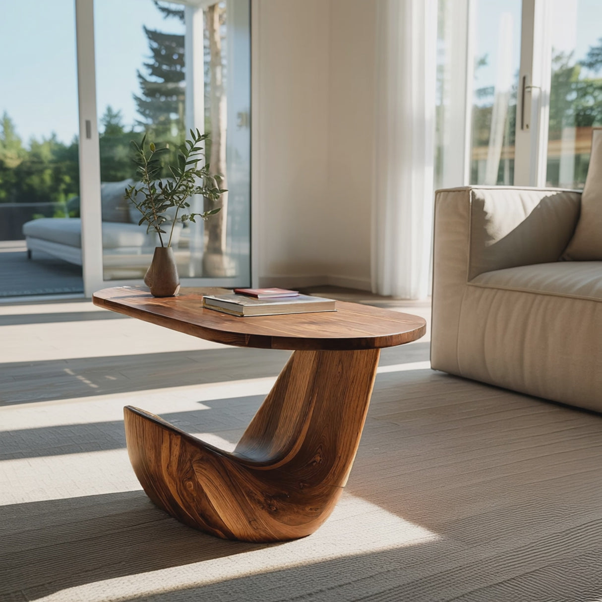 Farmhouse Live Edge Side Table For Vintage Furniture Vibe