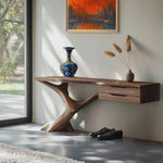 Handcrafted Wooden Console Table For Entryway Design
