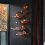 Modern Solid Wood Mushroom Shelf For Halloween Furniture Decor