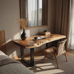 Handcrafted Wooden Tabletop For Modern Bedroom Decor