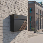 Modern Solid Wood Sculpture Mailbox For Patio Furniture Decoration