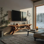 Elegant Curved  TV Cabinet For Contemporary Home Decor