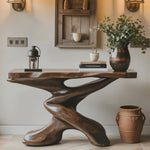 Rustic Farmhouse Console Table Entryway Design