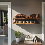 Handcrafted Kitchen Wall Shelf For Cozy Cooking Space