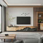 Mid Century TV Console For Modern Living Room