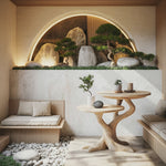 Rustic Round End Table For Living Room Decor