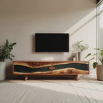 Farmhouse Wooden Entertainment Center For Decor