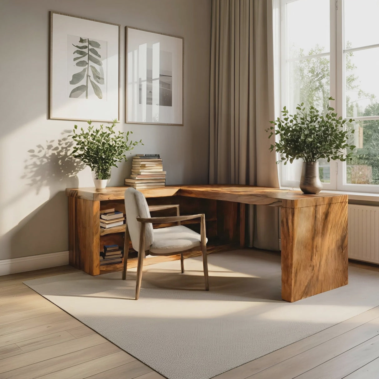 Modern L Shaped Desk For Workspace