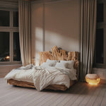 Rustic Live Edge Headboard For King Or Queen Bed